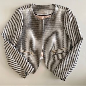 Ann Taylor Loft Navy and Cream Blazer